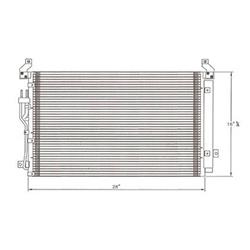 Body Parts Air Conditioning Condensers for 2007-2012 VERACRUZ - CNDDPI3630