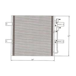 Body Parts Air Conditioning Condensers for 2003-2009 RAM 2500, RAM 3500 - CNDDPI3657