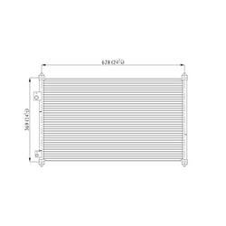 Body Parts Air Conditioning Condensers for 2001-2005 CIVIC - CNDDPI4977