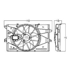 Body Parts Replacement Electric Cooling Fans FO3115174