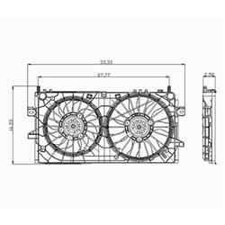Body Parts Replacement Electric Cooling Fans GM3115188