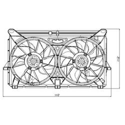 Body Parts Replacement Electric Cooling Fans GM3115212