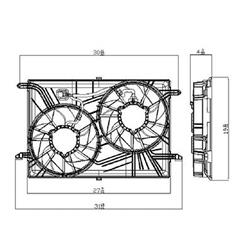Body Parts Replacement Electric Cooling Fans GM3115219