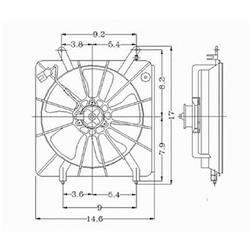 Body Parts Replacement Electric Cooling Fans for 1998-2002 ACCORD - HO3115103