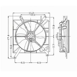 Body Parts Replacement Electric Cooling Fans for 1990-1993 ACCORD, 1997 CL - HO3115105