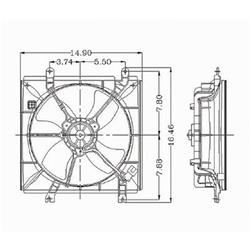 Body Parts Replacement Electric Cooling Fans for 1997-2001 CR-V - HO3115106