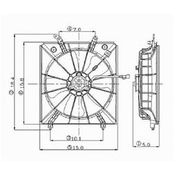 Body Parts Replacement Electric Cooling Fans for 1998-2002 ACCORD, 2001-2003 CL, 1999-2003 TL - HO3115111