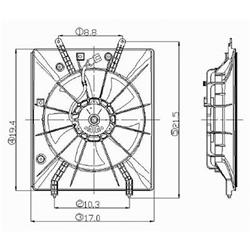 Body Parts Replacement Electric Cooling Fans for 2001-2006 MDX, 2003-2008 PILOT - HO3115120