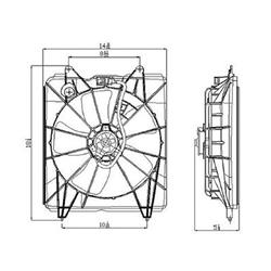 Body Parts Replacement Electric Cooling Fans for 2007-2009 CR-V - HO3115139