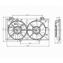 Body Parts Replacement Electric Cooling Fans for 2003-2008 6 - MA3115128
