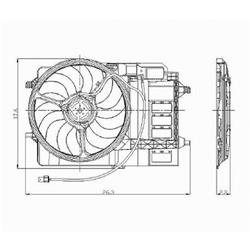 Body Parts Replacement Electric Cooling Fans for 2003-2008 COOPER - MC3115102