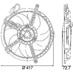Body Parts Replacement Electric Cooling Fans for 2007-2014 COOPER, 2011-2014 COOPER COUNTRYMAN - MC3115104
