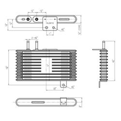 Body Parts Transmission Coolers for 2008-2015 LANCER, 2011-2018 OUTLANDER SPORT - MI4050105