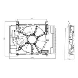 Body Parts Replacement Electric Cooling Fans for 2007-2012 VERSA - NI3115135