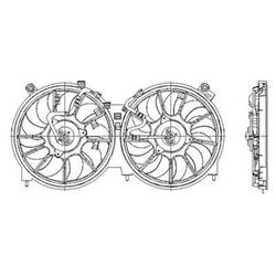 Body Parts Replacement Electric Cooling Fans for 2009-2014 MURANO, 2011-2014 QUEST - NI3115138