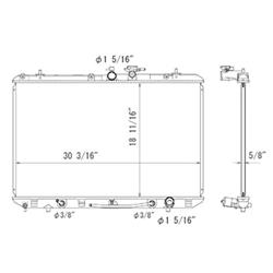 Body Parts Radiators for 2008-2013 HIGHLANDER - RAD13023
