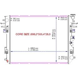 Coast to Coast International Body Parts Radiators RAD13129