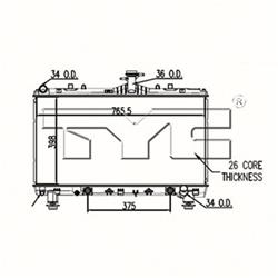 Coast to Coast International Body Parts Radiators RAD13341