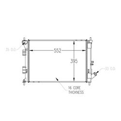 Coast to Coast International Body Parts Radiators RAD13374