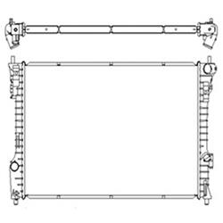 Coast to Coast International Body Parts - Radiators for 2013-2019 FLEX, 2013-2017 MKT - RAD13447