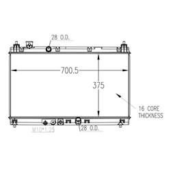 Coast to Coast International Body Parts Radiators RAD13451