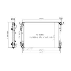 Coast to Coast International Body Parts Radiators RAD13508