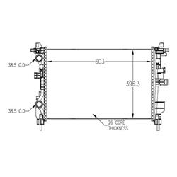 Coast to Coast International Body Parts Radiators RAD13533