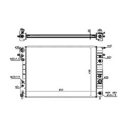 Coast to Coast International Body Parts - Radiators for 2000-2001 CATERA - RAD2595
