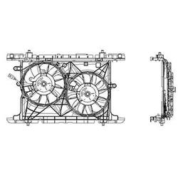 Body Parts Replacement Electric Cooling Fans for 2008-2015 XB - SC3115102