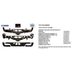 Coast to Coast International Body Parts Bumpers TO1103128DSC