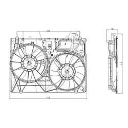Body Parts Replacement Electric Cooling Fans for 2007-2010 SIENNA - TO3115158