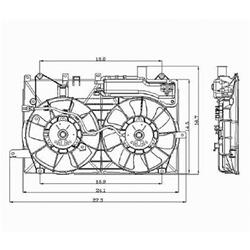 Body Parts Replacement Electric Cooling Fans for 2004-2009 PRIUS - TO3117100