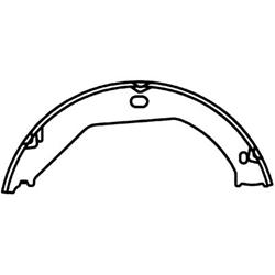 Bendix Brakes Brake Shoes for 1999-2004 GRAND CHEROKEE - 807