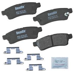 Bendix Brakes CQ Ceramic Brake Pads for 2009-2012 EQUATOR, 2005-2025 FRONTIER, 2005-2015 XTERRA - CFC1100