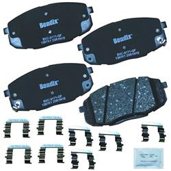 Bendix Brakes Premium Copper-Free Brake Pads for 2009-2012 ELANTRA, 2010-2022 FORTE, 2010-2013 FORTE KOUP - CFC1397K1