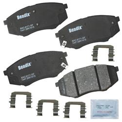 Bendix Brakes Premium Copper-Free Brake Pads for 2011 SPORTAGE, 2010-2012 TUCSON - CFC1447
