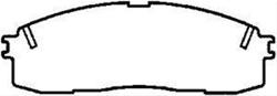 Bendix Brakes CQ Ceramic Brake Pads for 1985-1992 CRESSIDA, 1986-1992 SUPRA - SBC337