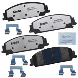 Bendix Brakes Fleet MetLok Brake Pads for 2012 CAPRICE, 2008-2009 G8 - MKD1351FM