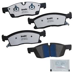 Bendix Brakes Fleet MetLok Brake Pads for 2016-2024 DURANGO, 2016-2020 GRAND CHEROKEE, 2022 GRAND CHEROKEE WK - MKD1904FM