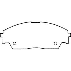 Bendix Brakes IQ Brake Pads for 1990-1991 CIVIC, CRX, 1988-1990 PRELUDE - SBM373
