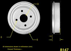 Bendix Brakes Global Brake Drums PDR0139