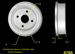 Bendix Brakes Brake Drums PDR0140