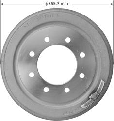 Bendix Brakes Brake Drums for 1972-1973 D200 PICKUP, 1972-1974 W200 PICKUP - PDR0312