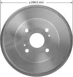 Bendix Brakes Brake Drums for 1984-1989 VAN - PDR0432