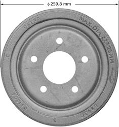 Bendix Brakes Brake Drums PDR0448