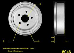 Bendix Brakes Brake Drums PDR0452