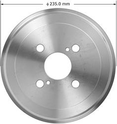 Bendix Brakes Brake Drums for 1986-1991 CELICA, 1988-1992 COROLLA, 1989-1992 PRIZM - PDR0515