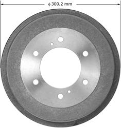 Bendix Brakes Brake Drums for 1986-1990 D21, 1987-1988 PATHFINDER - PDR0525