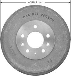 Bendix Brakes Brake Drums for 1989-1994 MPV - PDR0603