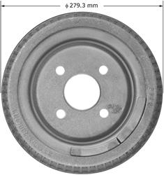 Bendix Brakes Brake Drums for 1984-1985 CARAVAN, MINI RAM, VOYAGER - PDR0628